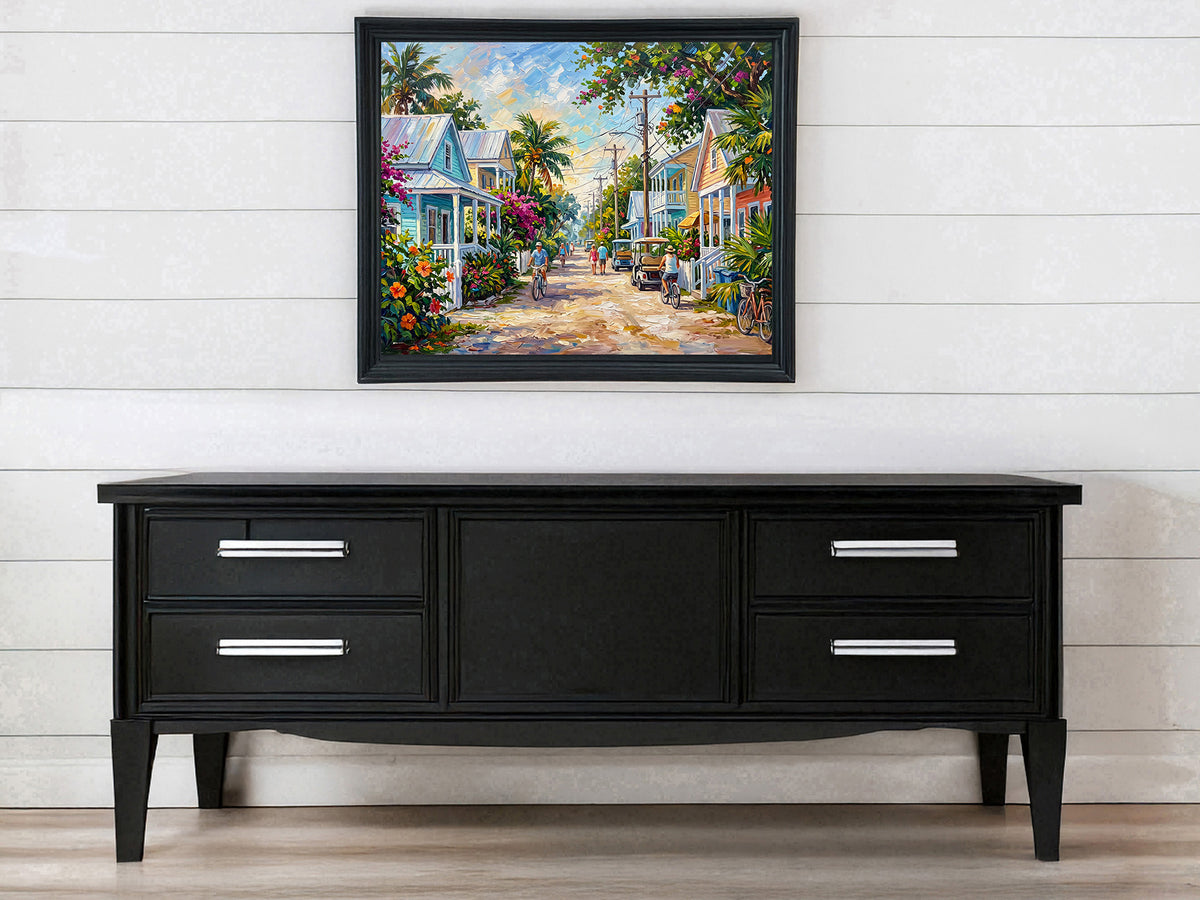 Key West Homes and Everyday Life Art: Canvas or Paper