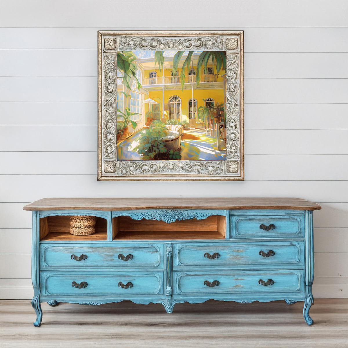 Key West Hemingway House Courtyard | Canvas or Paper Art Print