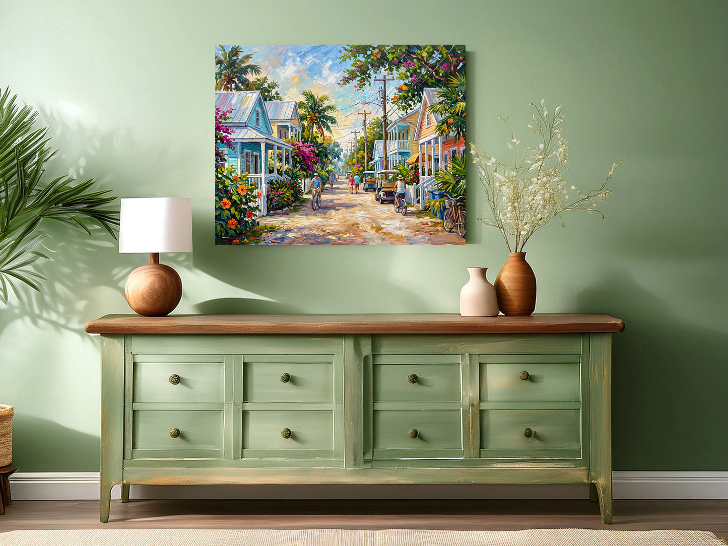 Key West Homes and Everyday Life Art: Canvas or Paper