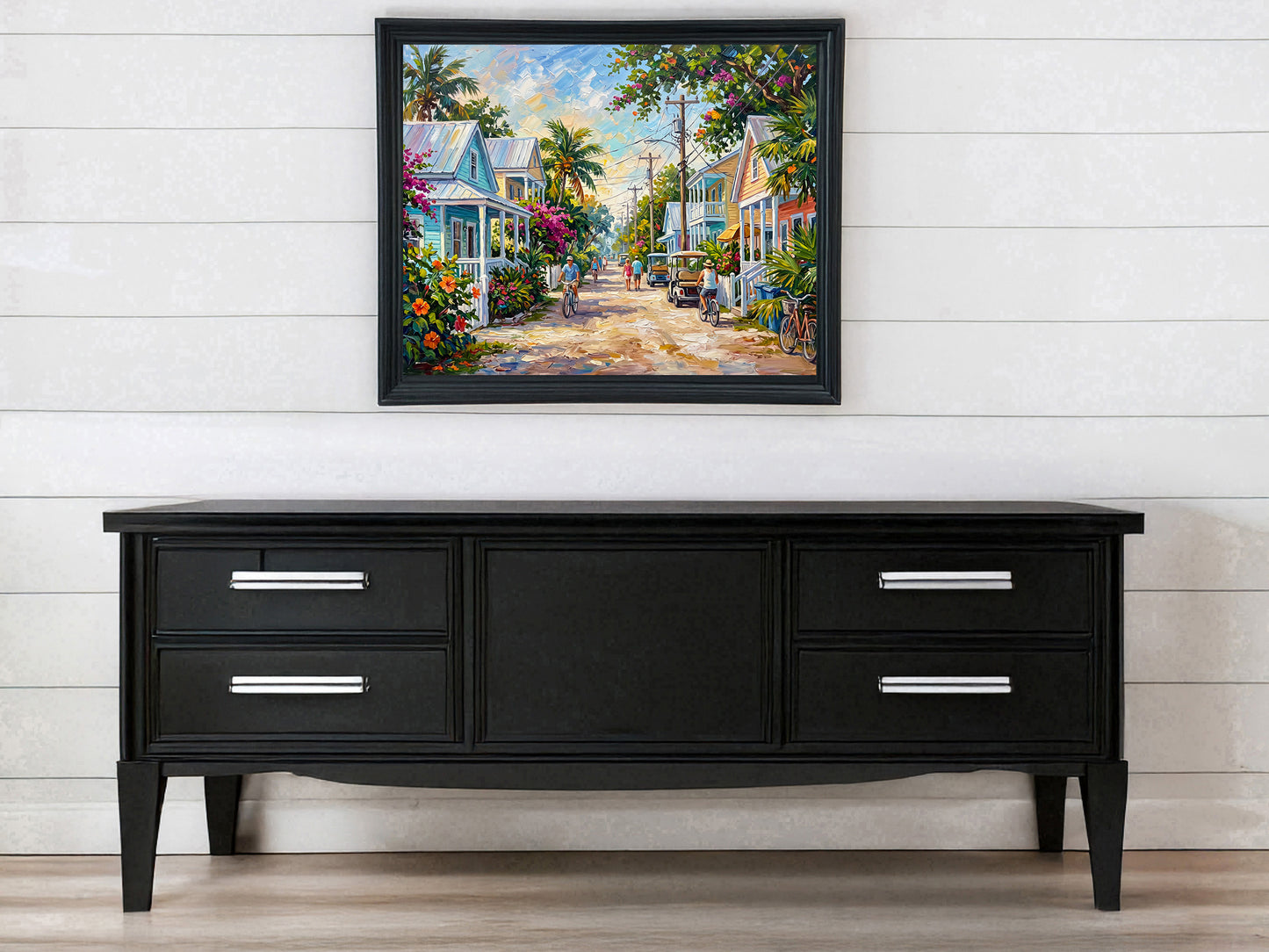 Key West Homes and Everyday Life Art: Canvas or Paper