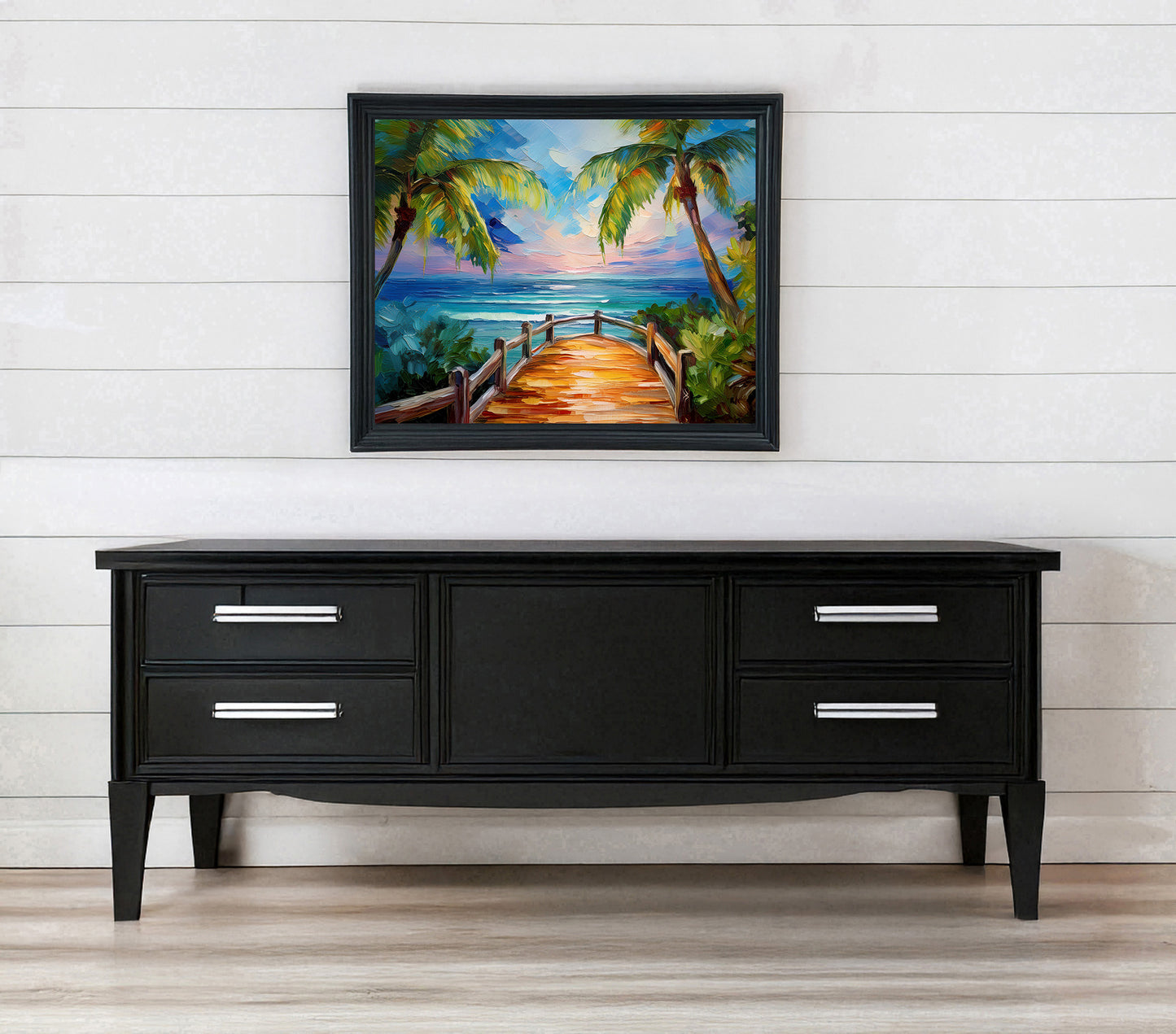 Tropical Key West Seascape Art Print | Canvas or Paper