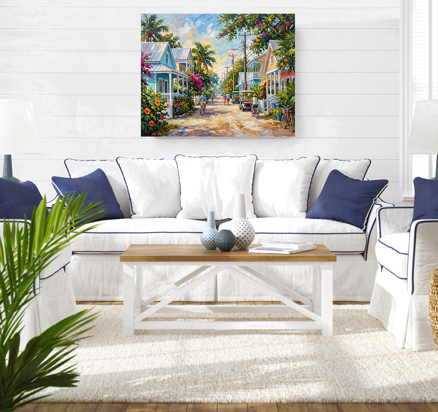 Key West Homes and Everyday Life Art: Canvas or Paper