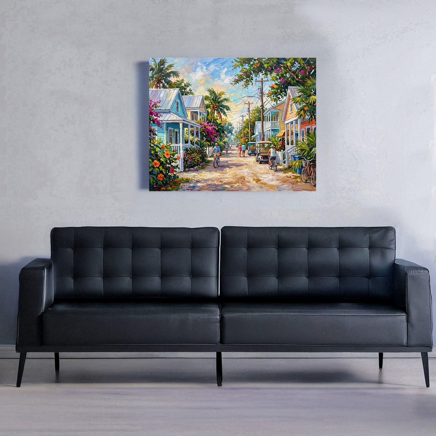 Key West Homes and Everyday Life Art: Canvas or Paper
