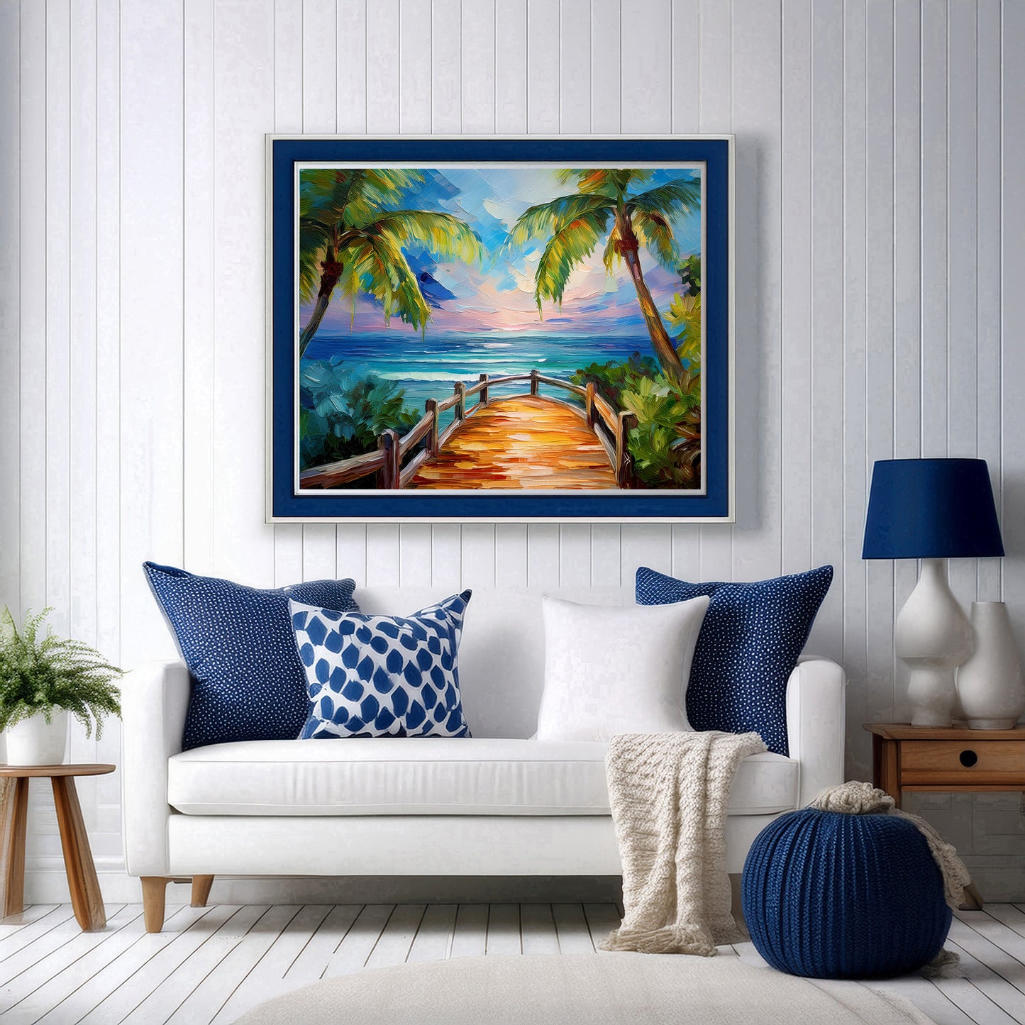 Tropical Key West Seascape Art Print | Canvas or Paper