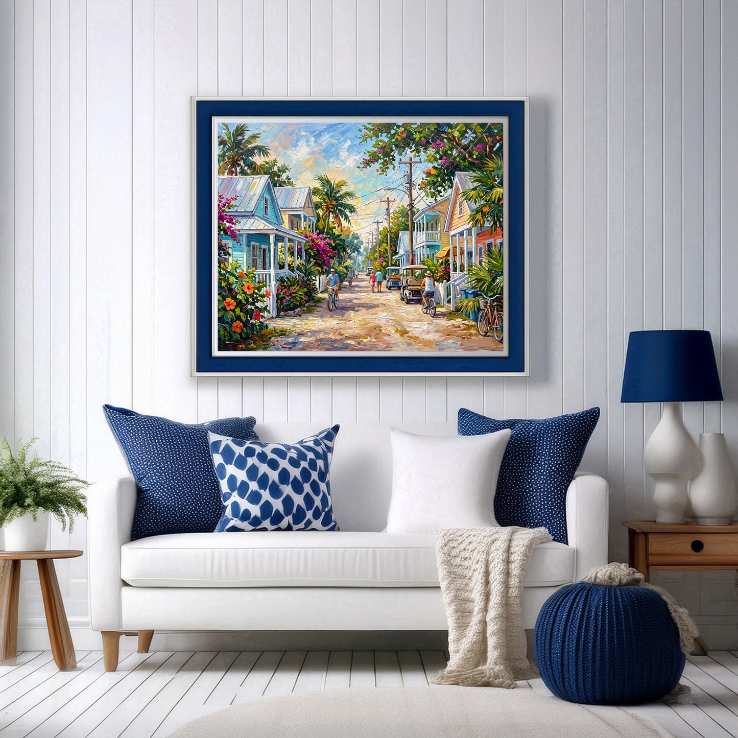 Key West Homes and Everyday Life Art: Canvas or Paper