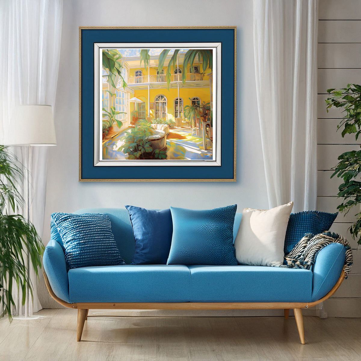 Key West Hemingway House Courtyard | Canvas or Paper Art Print