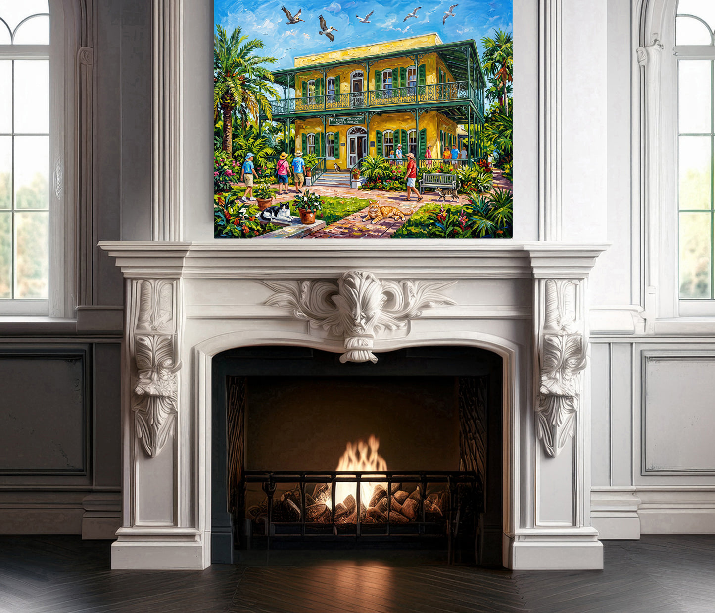 Key West Hemingway House Art Print: Canvas or Paper