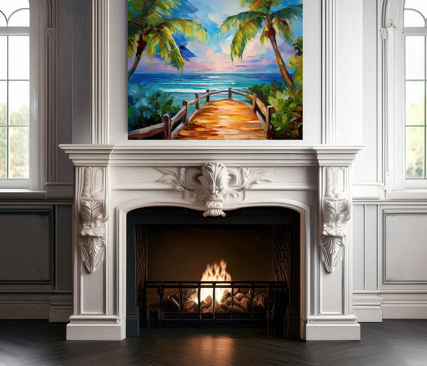 Tropical Key West Seascape Art Print | Canvas or Paper