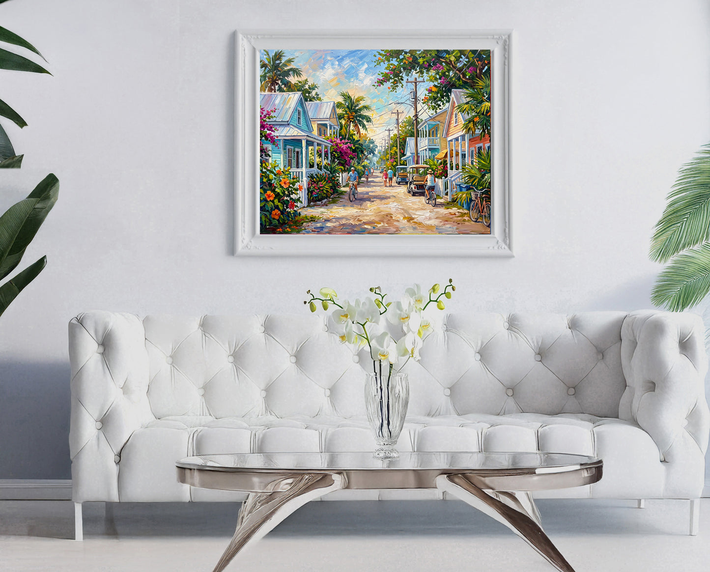 Key West Homes and Everyday Life Art: Canvas or Paper