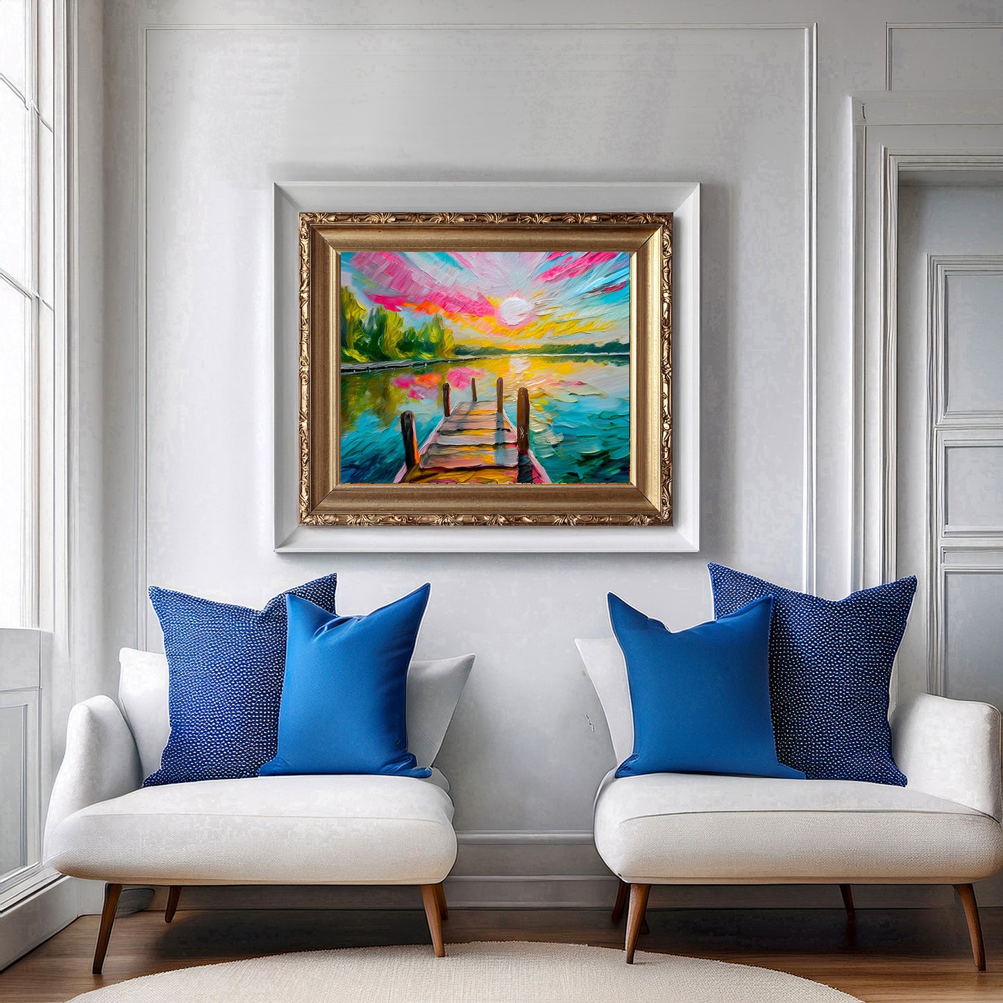 Vibrant Sunset at the Key West Dock Print: Canvas or Paper