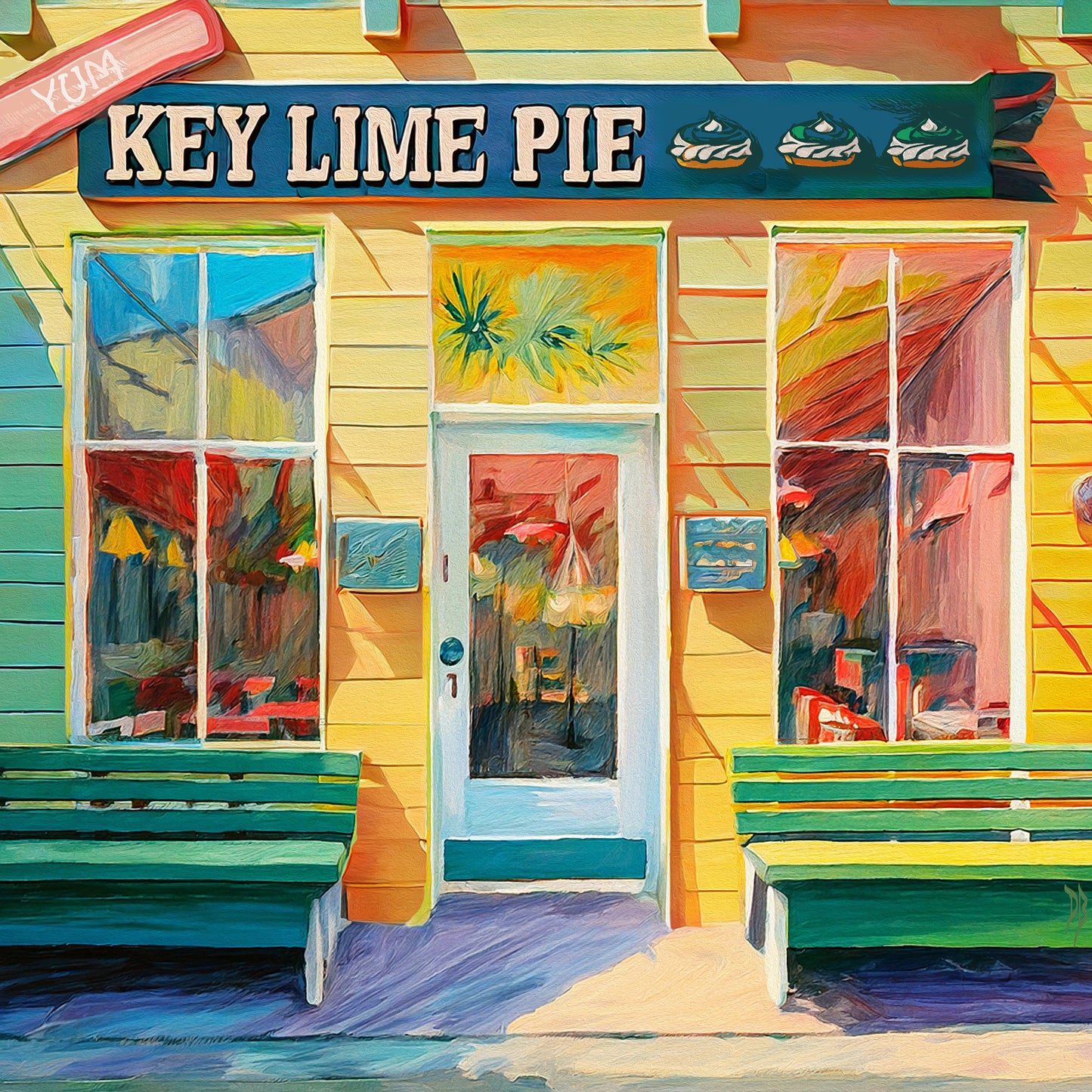 Key West Key Lime Pie Shop Ceramic Art Tile