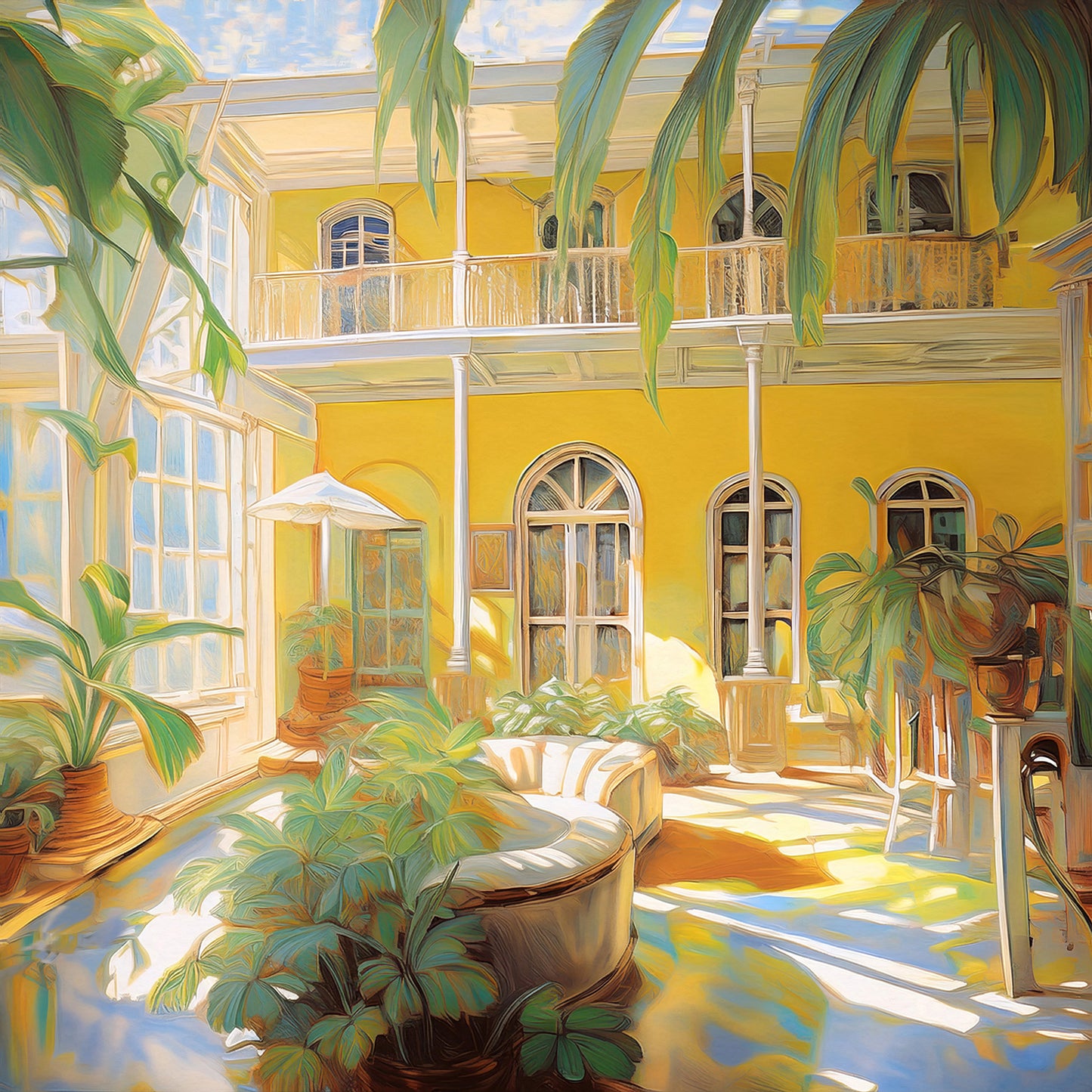 Key West Hemingway House Courtyard Ceramic Art Tile