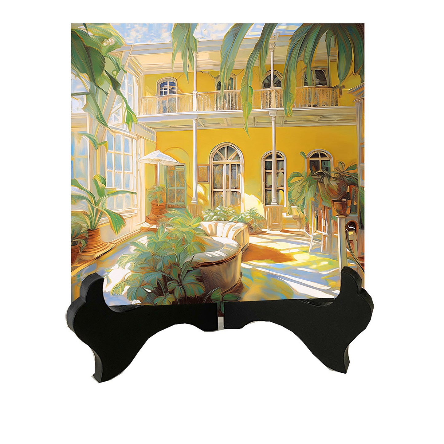Key West Hemingway House Courtyard Ceramic Art Tile