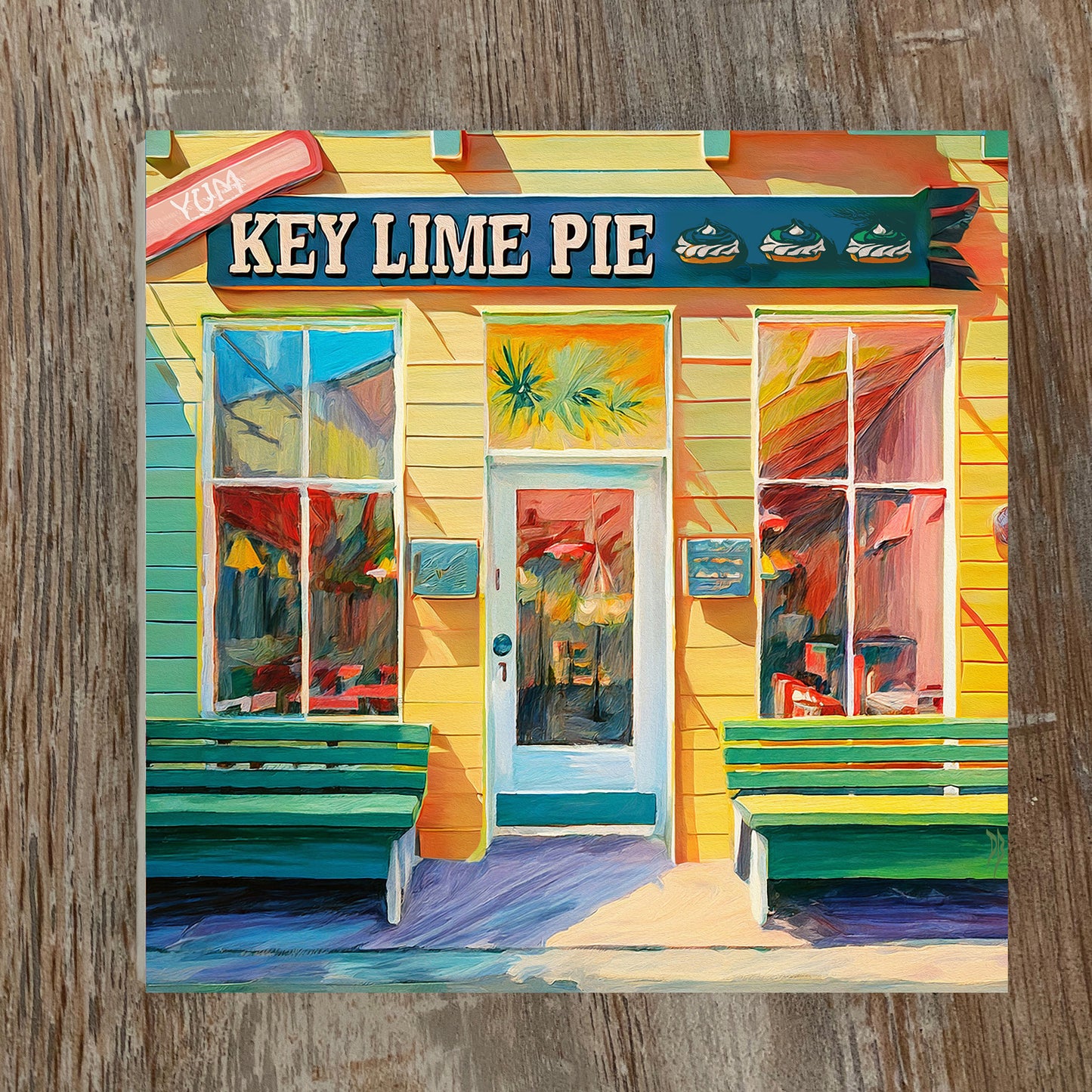 Key West Key Lime Pie Shop Ceramic Art Tile