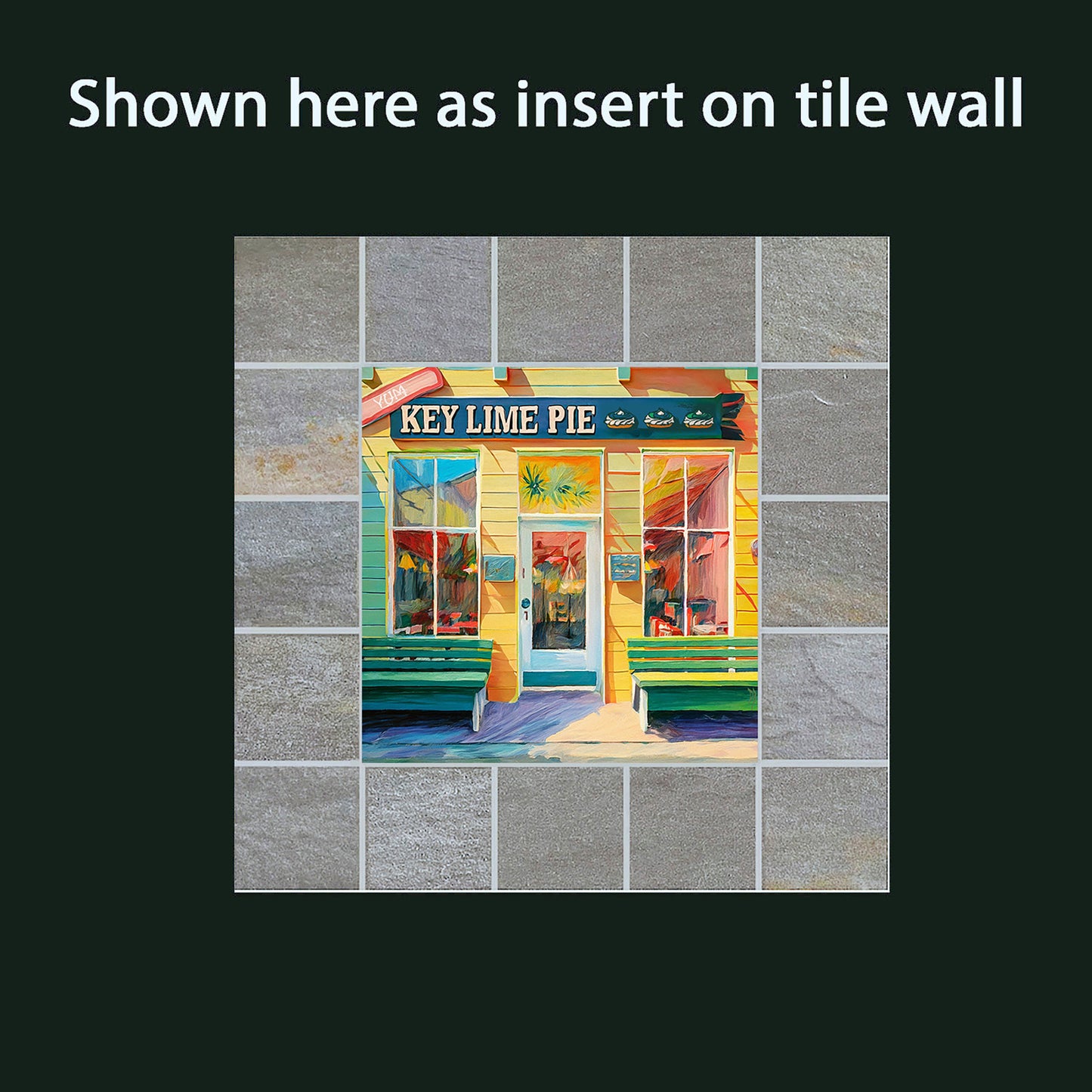 Key West Key Lime Pie Shop Ceramic Art Tile