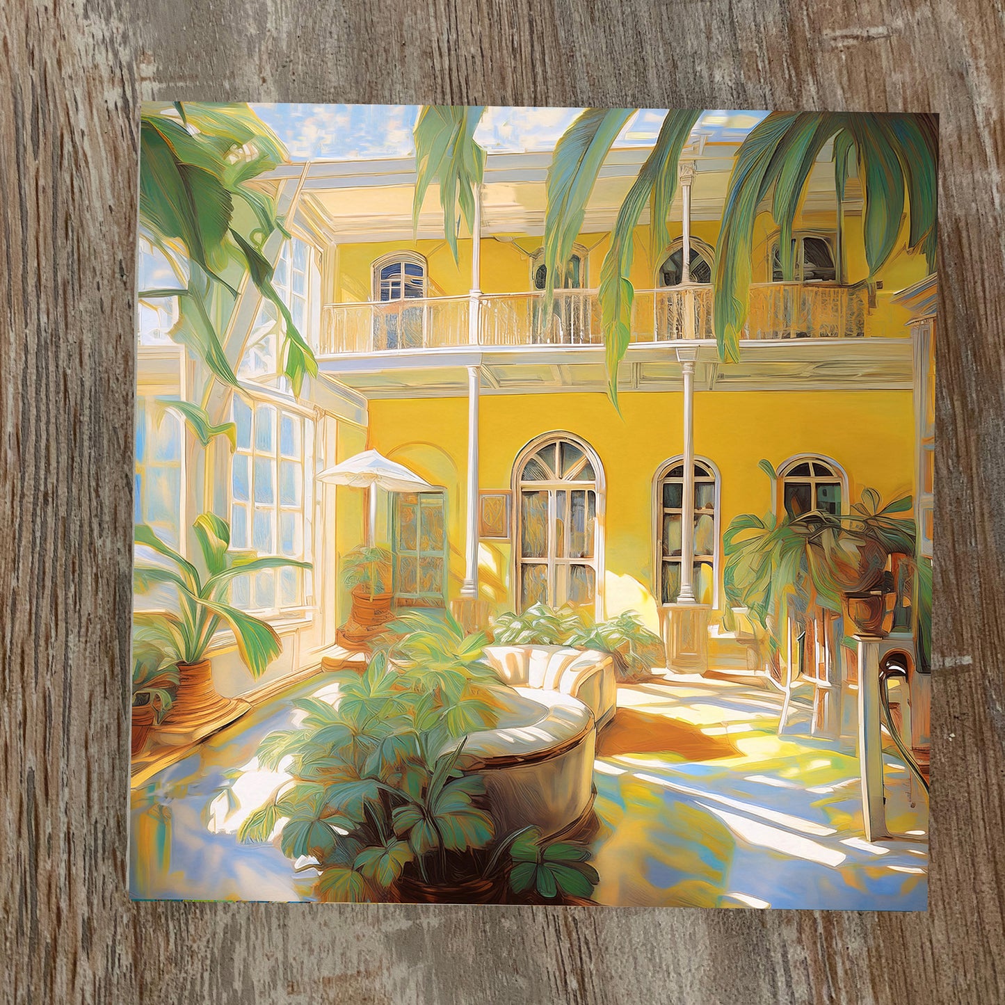 Key West Hemingway House Courtyard Ceramic Art Tile