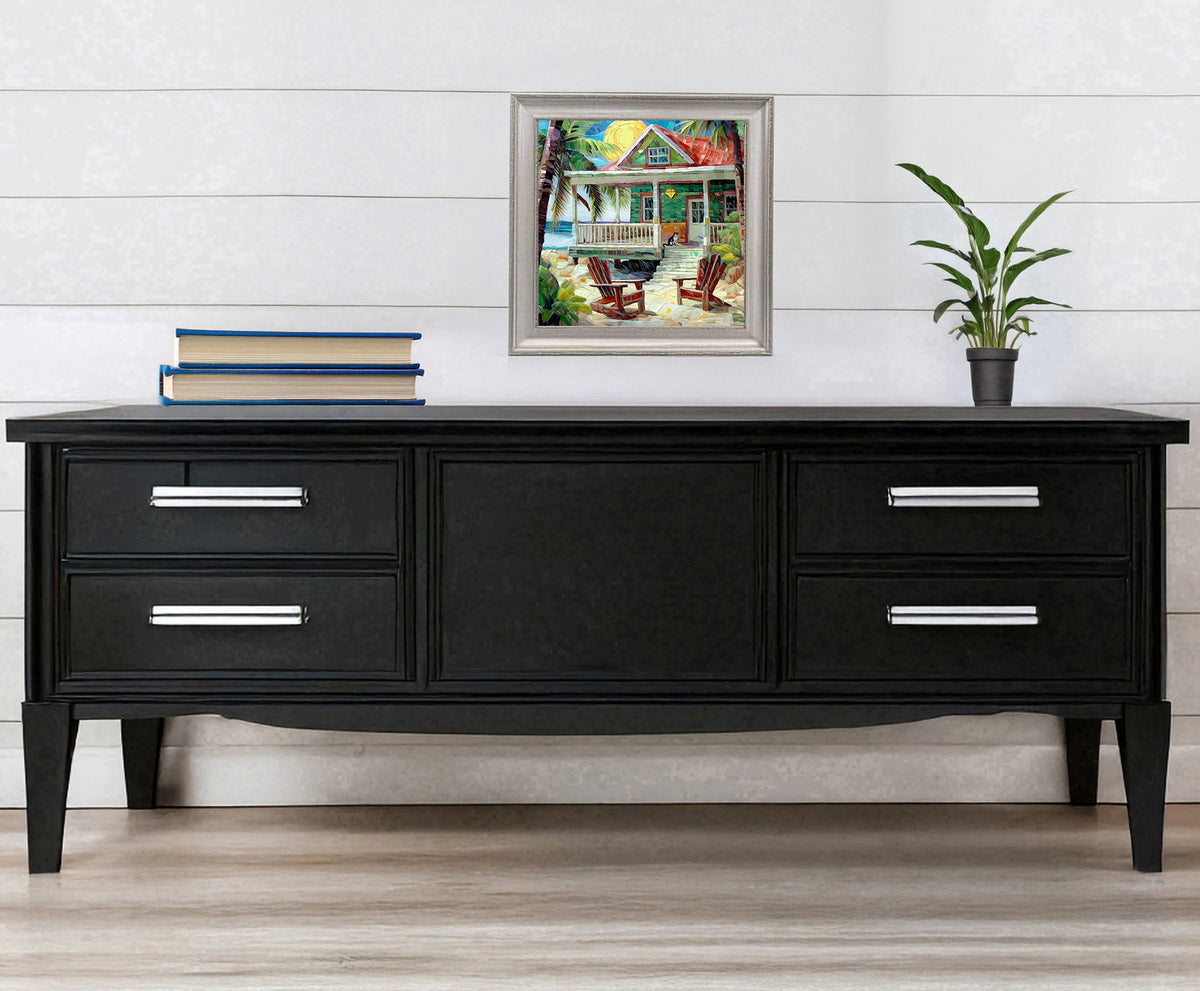 Key West Beach House Cottage Ceramic Art Tile