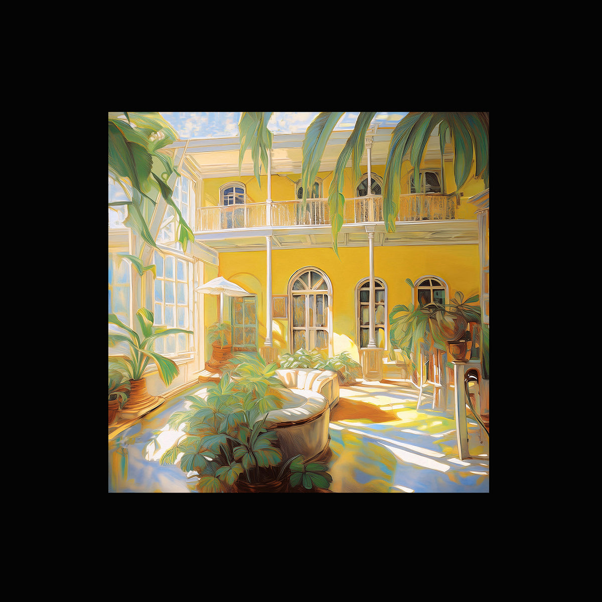 Key West Hemingway House Courtyard Ceramic Art Tile